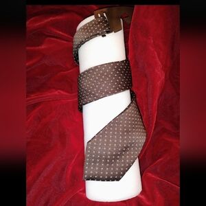 Lilly Dache Brown And Blue Men's Tie